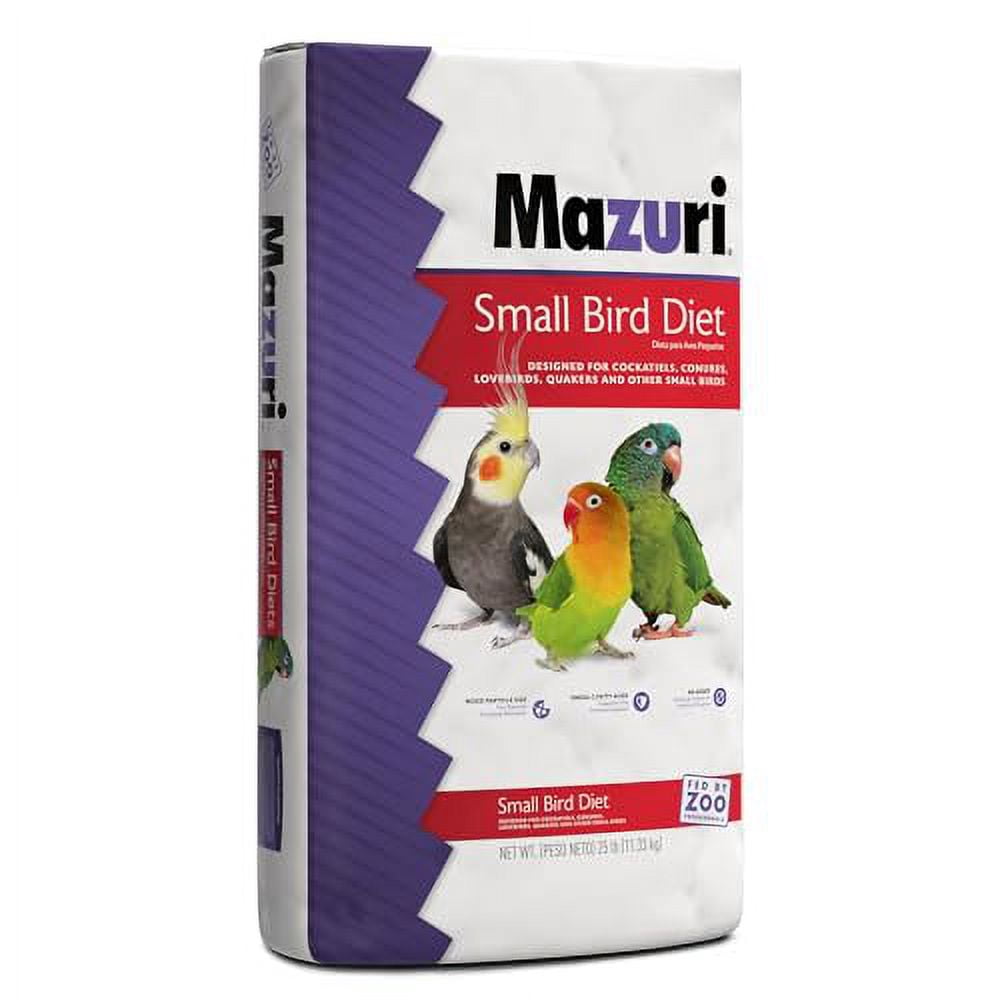 Mazuri | Small Bird Breeder Food | 25 Pound (25 lb.) Bag