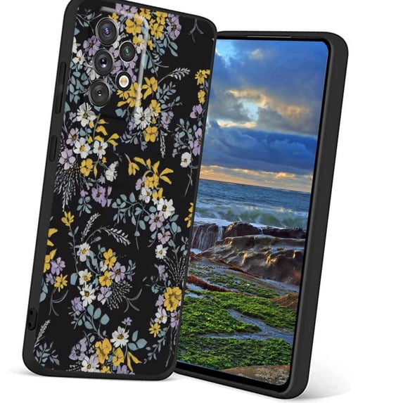 Compatible with Samsung Galaxy A52 5G Phone Case, Flowers-28 Case Men Women, Flexible Silicone Shockproof Case for Samsung Galaxy A52 5G