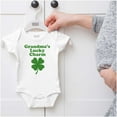 thumbnail image 5 of Grandmas Luck Charm St Paddys Day Romper Boys or Girls Infant Baby Brisco Brands 18M, 5 of 6