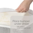 thumbnail image 3 of Milliard Bed Bumper Riel de Cama de Espuma para niños pequeños con Funda Lavable de bambú y Antideslizante, hipoalergénico, Resistente al Agua, niños, Adultos y Personas Mayores, 3 of 5