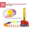 thumbnail image 4 of Juego de juguetes de tren Domino, tren eléctrico Dominoes Rally con luces y sonidos, bloques de aprendizaje y construcción para apilar juguetes para niños Xemadio LN-1885, 4 of 7