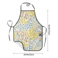 thumbnail image 5 of Naloa 1Pack Adjustable Bib Apron Waterdrop Resistant Cooking Kitchen Aprons for Women Men Chef, Boho Print, 5 of 8