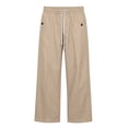 thumbnail image 6 of Men's Elastic Waist Golf Pants, Business Casual Relaxed Fit Straight Leg Trousers, Drawstring Chino Pants for office & Golf Big and Tall Size S-3XL Beige, 6 of 6