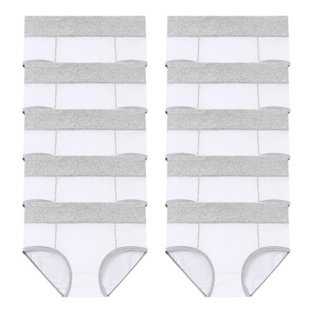 ATOYSOY Women s Plus Size Hip Lifting Cotton Panties  10 Pack Stretchy Shapewear Control Briefs Seamless for Ladies Underpants Solid Panty Classic Briefs Comfy Multipack Clearance White XL