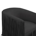 thumbnail image 4 of Maklaine Vegan Leather Black Swivel Chair Rectangular 30.5"W x 30.8"D x 28"H Assembled, 4 of 6