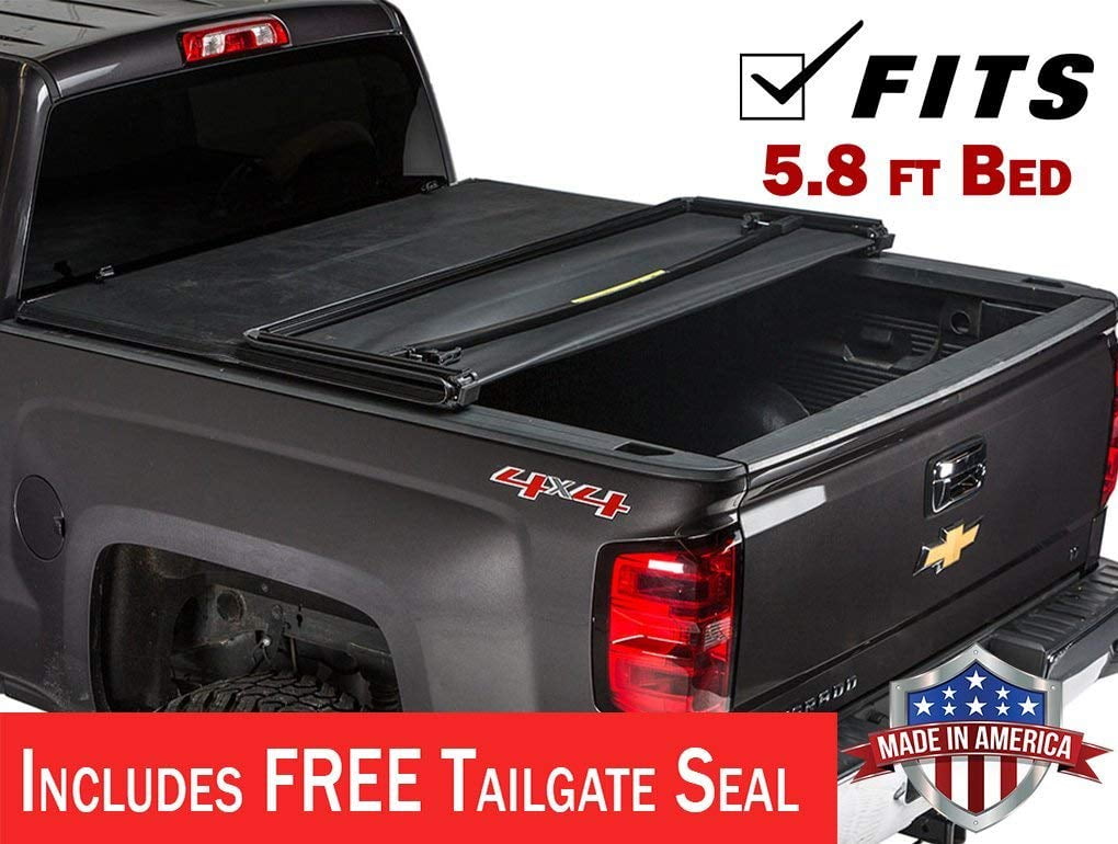 Gator Etx Tri Fold Fits 2014 2018 Chevy Silverado Gmc Sierrara 5 8 Ft Bed Only Tonneau Truck Bed Cover Made In The Usa 59109 Walmart Com Walmart Com