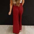 thumbnail image 7 of SNKSDGM Women's Plus Linen Pants Women Tall Cargo Pants Women Jeans Black Palazzo Pants Summer Boho Wide Leg Smocked High Waisted Casual Long Pant Trousers, 7 of 7