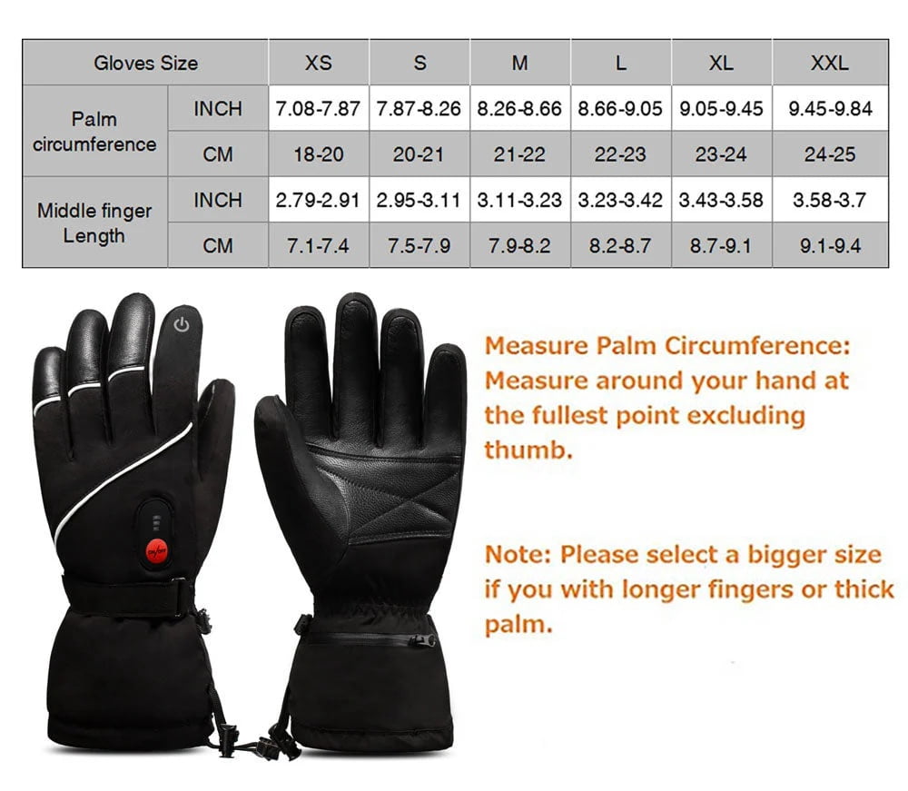 SAVIOR Heated Gloves for Men Rechargeable Waterproof Winter,Machine Washable Electric Heating Ski Glove for Hiking Motorcycling Camping Fishing Cold Weather Hand Warmers