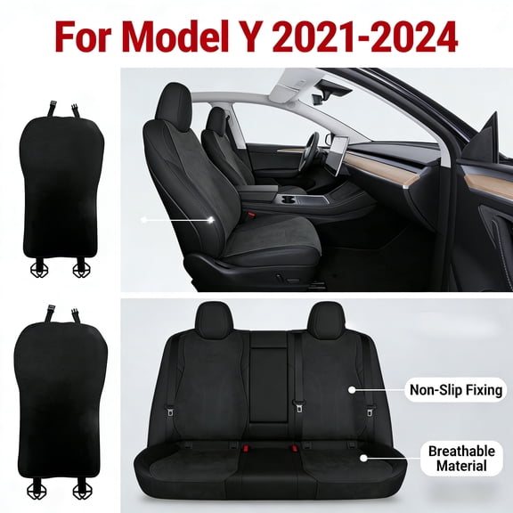 All-Season Car Seat Cushion – Tesla Model Y & Most Vehicles – Year-Round Comfort, Non-Slip
