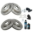 thumbnail image 2 of TRQ Brake Rotor & Semi Metallic Pad Front & Rear Kit w/Fluids for MKX Edge FWD BKA16795, 2 of 6