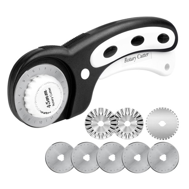 Cortador rotativo Teslong de 45 mm para tela con 8 cuchillas