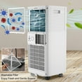 thumbnail image 3 of Costway 6000BTU (10000 BTU ASHRAE) Portable Air Conditioner 3-in-1 Air Cooler w/Dehumidifier & Fan Mode, 3 of 10