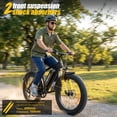 thumbnail image 6 of 26 Inch 750W 1500W Electric Bike, 48V 15.6Ah Removable Battery, 26x4 Fat Tire Mountain Ebike, UL2849, Black, 6 of 9