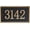 Rose Gold, variant on Handcrafted Address Plaque - House Sign Number Wall Plaque for House, Apartment, Office, 911 Visibility Signage