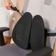 thumbnail image 5 of Cojín de respaldo para silla con soporte lumbar, malla transpirable, ergonómico, ajustable, relajante, para oficina y coche, color negro, 5 of 12