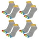 thumbnail image 1 of 4 pares de calcetines con dedos completos, unisex, antideslizantes, adhesivos, cinco dedos, para ejercicio deportivo, yoga, ajuste diario, multicolor, gris claro, 1 of 1