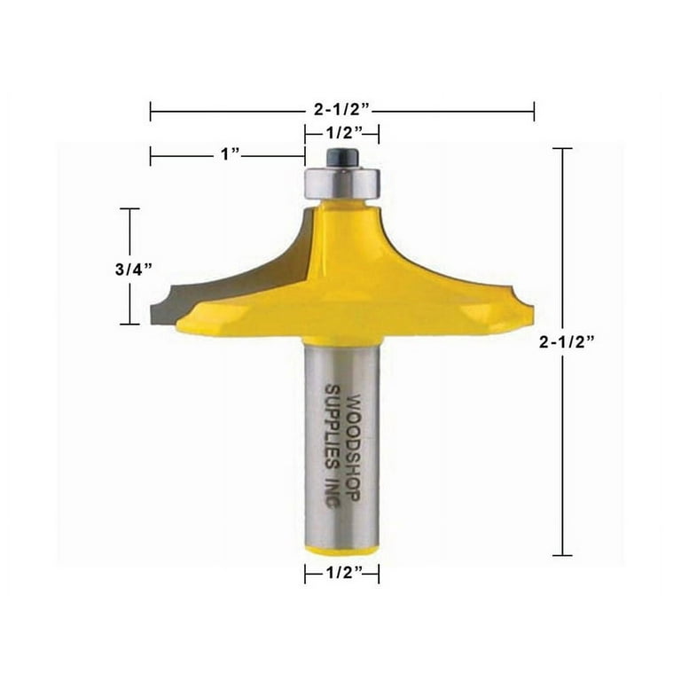 Yonico 2 Bit Handrail Router Bit Set - Thumbnail Bead/Bead - 1/2