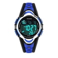 thumbnail image 2 of PASNEW Enfants Montres, Multifonctions Cool Rond Léger Imperméable à l'Eau Numérique Sports Enfants Regardent l'Âge 6-12 Bleu, 2 of 5