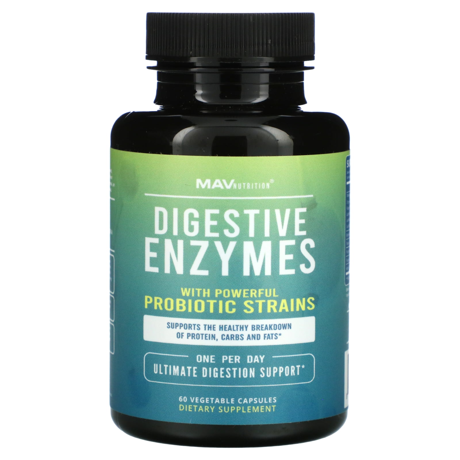 Digestive Enzymes with Powerful Probiotic Strains, 60 Vegetable