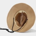 thumbnail image 4 of Summer Outdoor Casual Holiday Panama Style Shade Straw Hat Sun Hat Visor Hats for Women Evaporating Hat Boys Sunhat Cowboy Hat for Women Women's Visors Fisherman Hat for Women Sub Visor Beach Cowboy, 4 of 8
