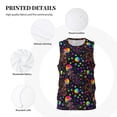 thumbnail image 3 of Rocae Rainbow Jellyfishes for Men's Basketball Jersey Lightweight and Breathable Athletic Tank Top,Quick-Drying Sports Jersey XX-Large, 3 of 9