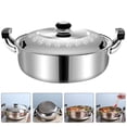 thumbnail image 2 of Miangastore Dual Handle Hotpot Pot Stainless Steel Divided Hot Pot Multi-function Stockpot Home Accessory, 2 of 9