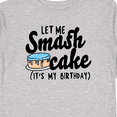 thumbnail image 4 of Inktastic Let Me Smash Cake Its My Birthday Boys Long Sleeve Toddler T-Shirt, 4 of 5