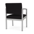 thumbnail image 3 of Pemberly Row Fauteuil d'Invité pour Réception et Salle d'Attente en Soins de Santé, Argent / Noir, 3 of 5