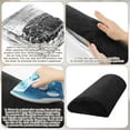 thumbnail image 3 of Recliner Foot Pillow Cushion High Resilience Sherpa Memory Foam Bolster Sleeping Rest Multipurpose Half Roll Leg Pillow Suitable for Bed Chair Sofa Headrest Back Lumbar Leg Support, 3 of 7