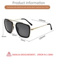 thumbnail image 5 of SUNVOES Retro Aviator Sunglasses for Women Men Square Reader Driving UV400 Protection, 5 of 8