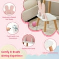 thumbnail image 6 of Resenkos Kids Vanity Table and Chair Set with Drawer Shelf and Rabbit Mirror-Pink, Kids Makeup Vanity for Girls Kids, 6 of 9