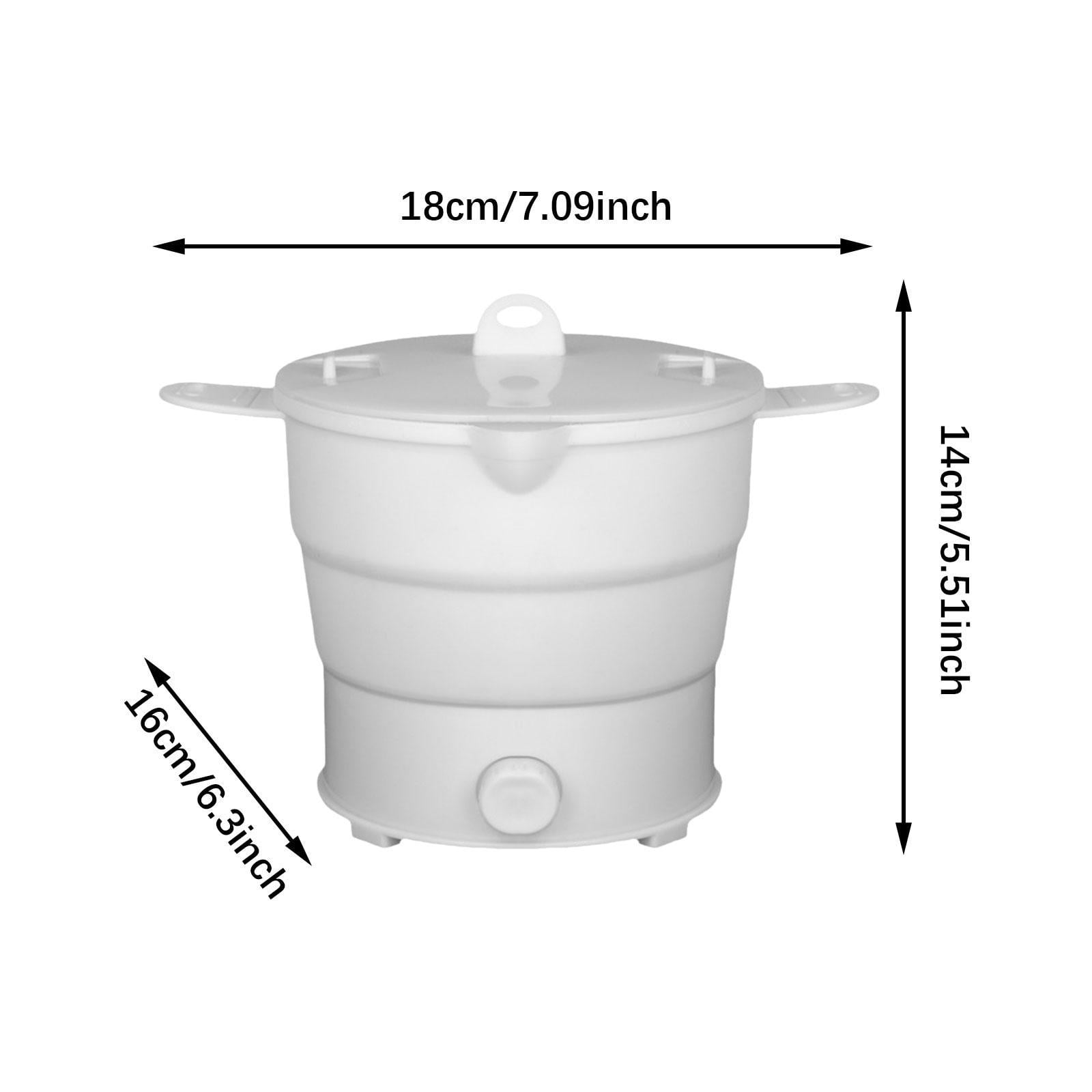 TISHITA Electric Kettle Water Boiling Pot Multifunctional Travel Hot Pot Mini Heating Pot for Kitchen Dorm Cooking Rice Camping Hotel