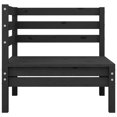 thumbnail image 2 of vidaXL 4 Piece Garden Lounge Set Black Solid Pinewood, 2 of 5