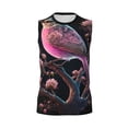 thumbnail image 6 of Lsque Bird 2 Print Men's Cotton Blend Sleeveless Muscle Shirts (S-3XL)- Moisture Wicking, Odor Protection, UPF 30+,Small, 6 of 8