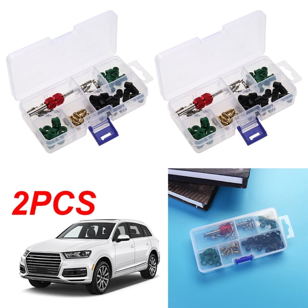 71 Unids/set Junta Goma A/C + Núcleo Válvula AC Kit Surtido Herramientas Removedoras