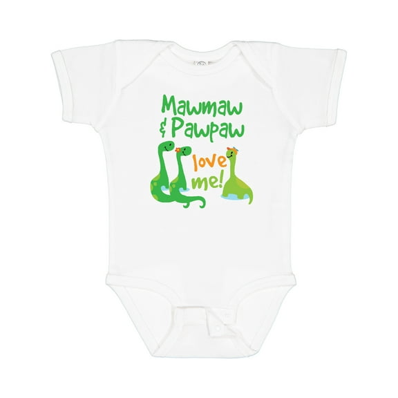 Inktastic Mawmaw and Pawpaw Love Me Boys Baby Bodysuit