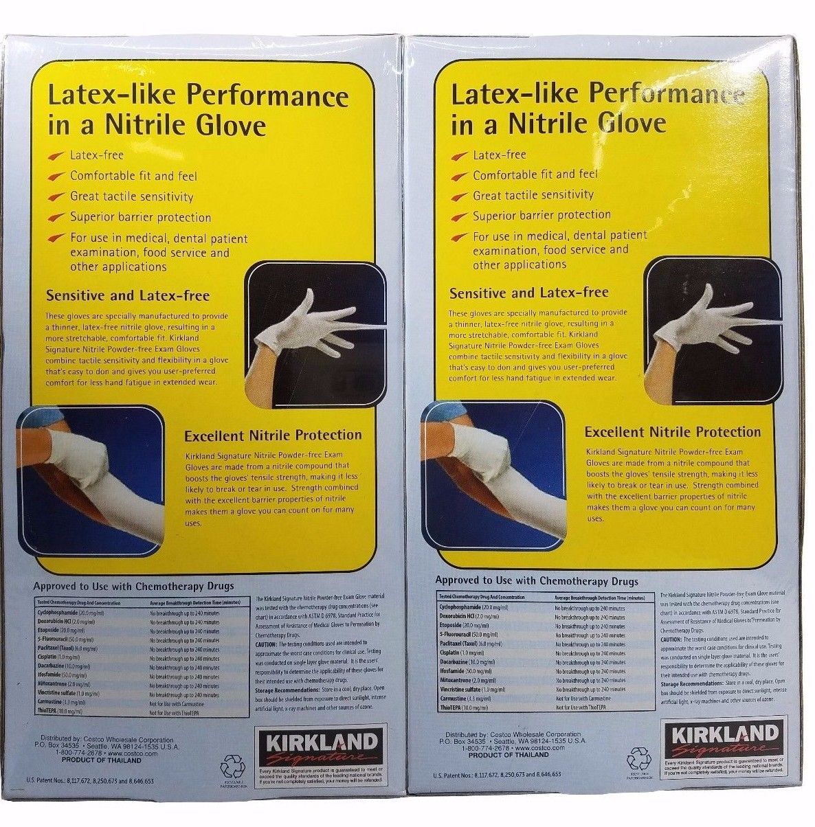 Home Small Kirkland Nitrile Exam Gloves x 400 Multi Purpose Latex