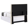 thumbnail image 3 of Pemberly Row 46.5" x 43" Rectangular Fabric Twin Headboard Sand Beige, 3 of 7