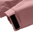 thumbnail image 6 of LpwkSSA Sports Outdoor Coat for Men Hooded Zipper Coats with Multiple Pocket Waterproof Casual Solid Color Long Sleeved Windbreaker Coats Pink L, 6 of 7