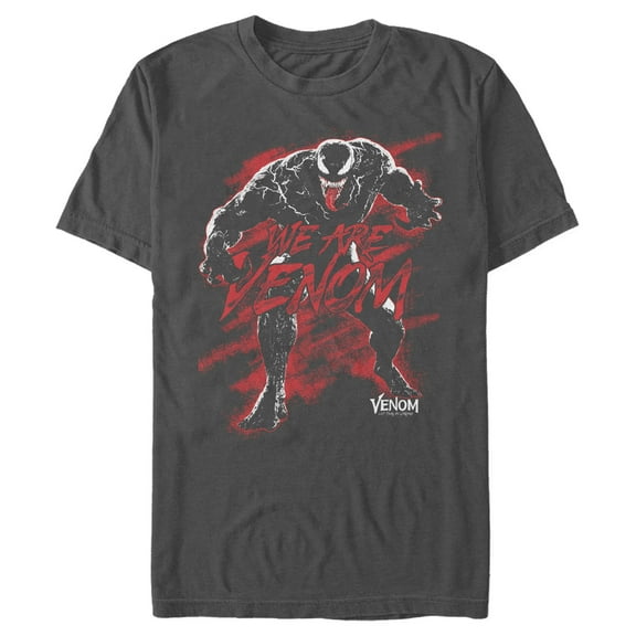 Men's Marvel Venom: Let There be Carnage We are Venom Red  Graphic Tee Charcoal Small