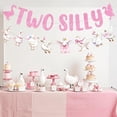 thumbnail image 4 of Pink Silly Goose 2nd Birthday Party Decorations Cute Goose Banner Garland for Girls Farm Animal Theme Second Birthday Party Supplies, 4 of 6