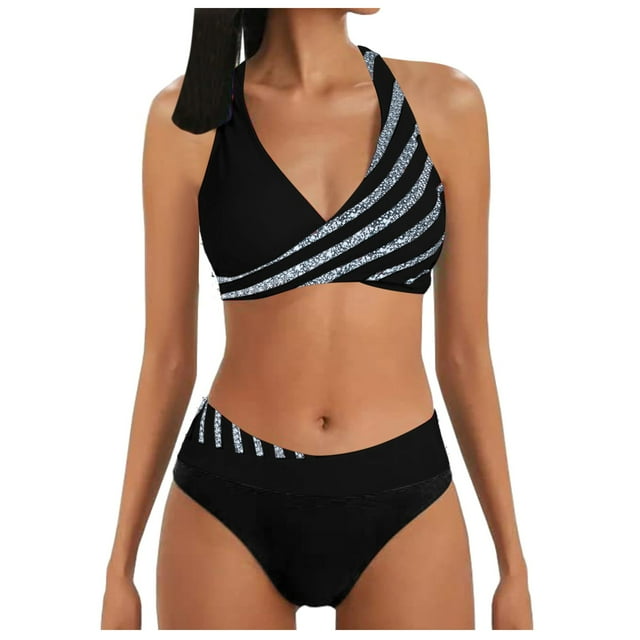 Womens Bottoms Bikini Suit Prints Bathing Swimsuit Bikinis Set Swimwears Tankinis Set S