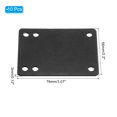 thumbnail image 2 of Unique Bargains 3mm / 1/8' Skateboard Riser Pads Rubber Angled Wedge Shock Pads, Black, 10 Pack, 2 of 5
