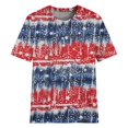 thumbnail image 3 of Cathalem Women Oversized T-Shirt Slim Fit V Neck Ribbed Knit Basic Solid Color Tees Tops,Red S, 3 of 4