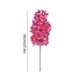 thumbnail image 3 of Rama de flores artificiales para decoración de jarrones en el hogar: adorno de planta artificial de plástico para bodas, hoteles o arreglos de mesa en interiores., 3 of 6