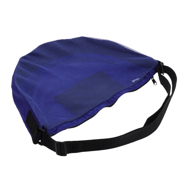 ETHZZLE Multifunctional Dark Blue Mesh Sports Ball Bag for Basketball Football Tennis