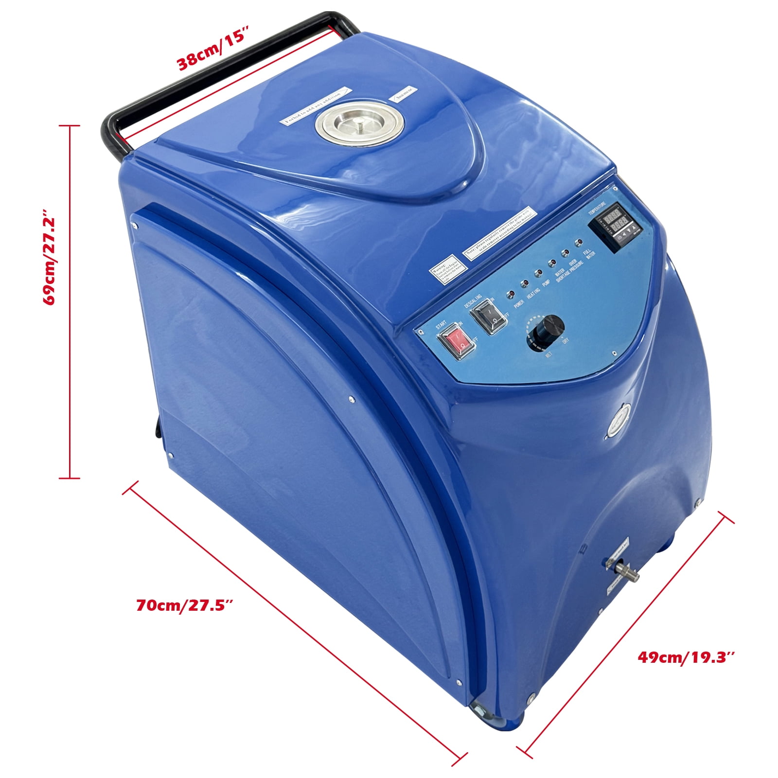 High Pressure Steam Cleaning Machine Commercial Car Washer with 18L Tank 220V 6-13 Bar Pressure 167-198℃