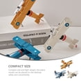 thumbnail image 4 of DEBGFS 3pcs Vintage Airplane Decor Plane Model Iron Airplane Ornament Desktop Decoration, 4 of 6