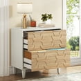 thumbnail image 3 of Tribesigns 2-Drawer File Cabinet, Particle Board White & Beige, 3 of 7