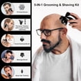 thumbnail image 3 of Obacre  7D Head Shavers for Bald Men, Waterproof Wet or Dry Electric Razor for Men/Women, 5-in-1 Detachable Head Shaver, Grooming Kit, LED Display/Type-C Charge, Travel-Friendly, Portable-Steel Gray, 3 of 7